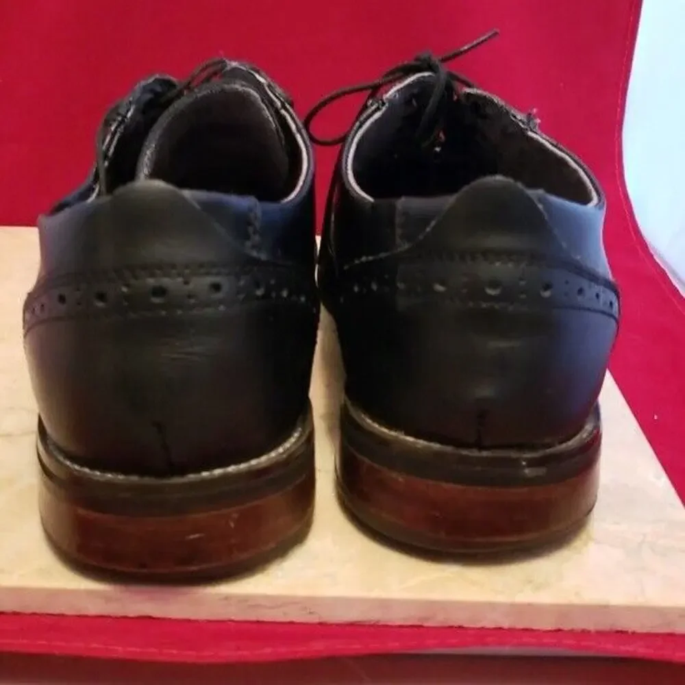 Steve Madden Men's Black Lace Up Dress Shoes Size 8 D
